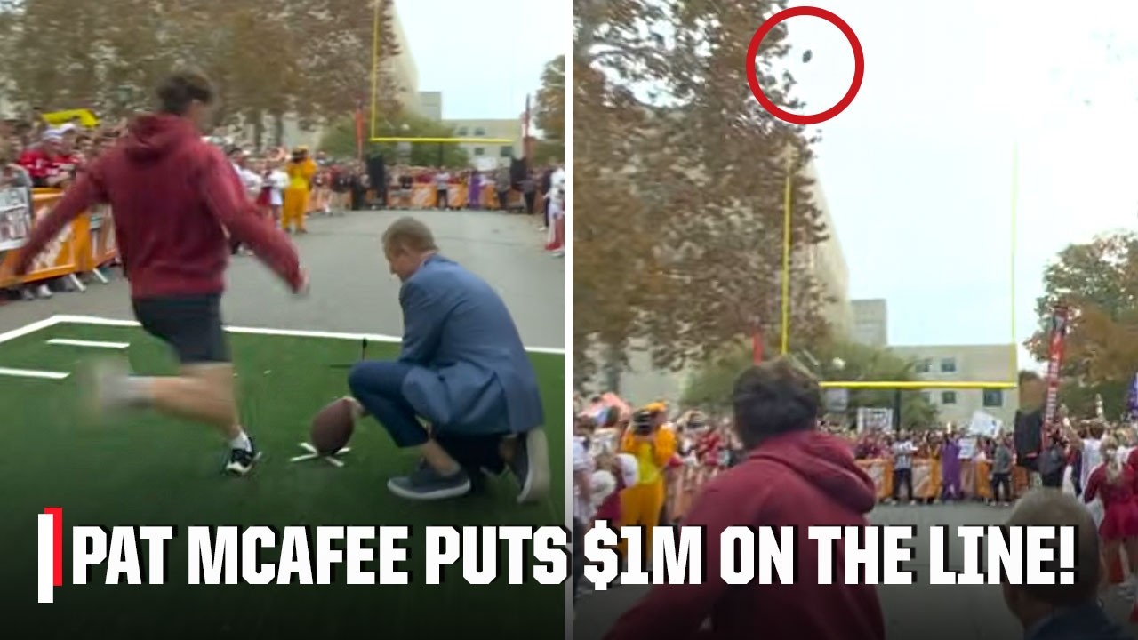 ONE MORE KICK! 🗣️ Pat McAfee gives ANOTHER $1M CHANCE after heartbreaker | College GameDay