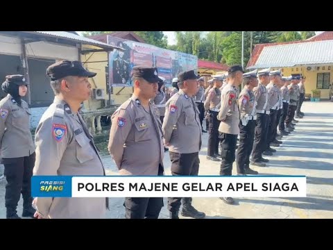 POLRES MAJENE POLDA SULAWESI BARAT APEL SIAGA PELANTIKAN PRESIDEN &amp; WAPRES