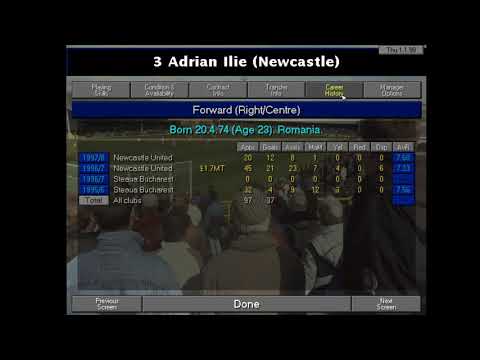 Cm2 Newcastle Tactic and Squad - Season 3