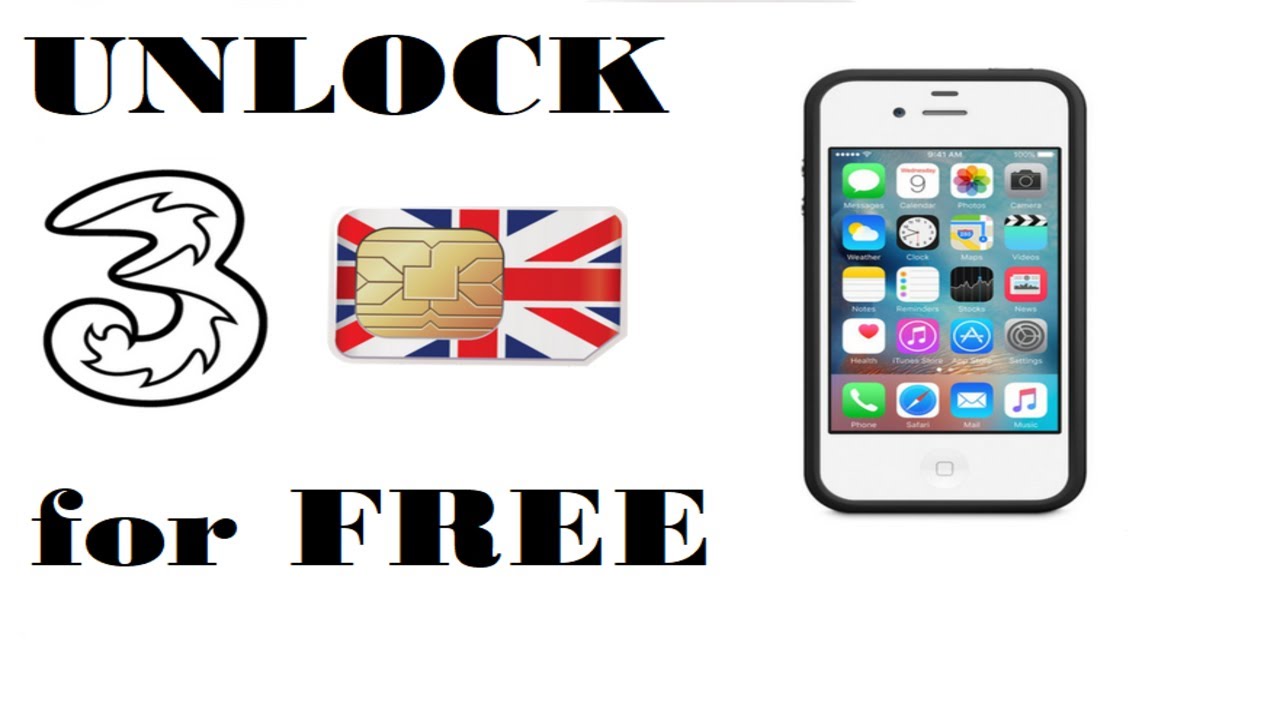 Unlock Three Phone - Free Unlock Three UK Network