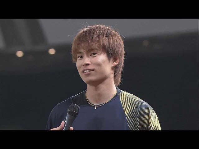 バファローズ・山岡泰輔投手ヒーローインタビュー 5月26日 埼玉西武ライオンズ 対 オリックス・バファローズ