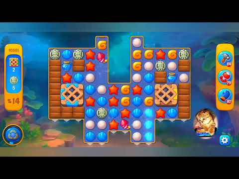 фишдом 2022 # 10581 уровень - прохождение без бустеров # Fishdom,  10581  level - no Boosters.