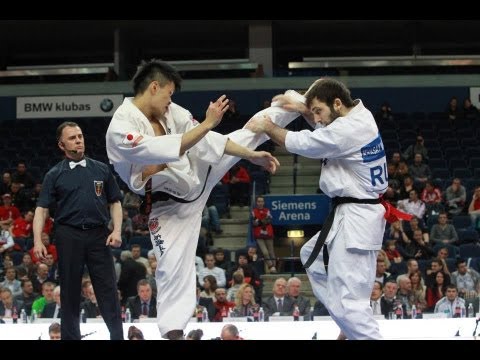 【新極真会】The 5th Karate World Cup MEN LIGHT WEIGHT 1STROUND 11 Magomedov vs. Ochi
