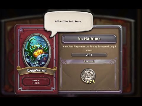 hearthstone mercenaries yogg-saron limited quests 1 and 2