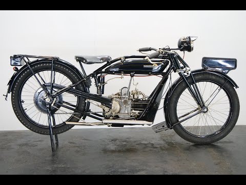 Wanderer Model G 1928 200cc 1 cyl ohv - start up - 4K