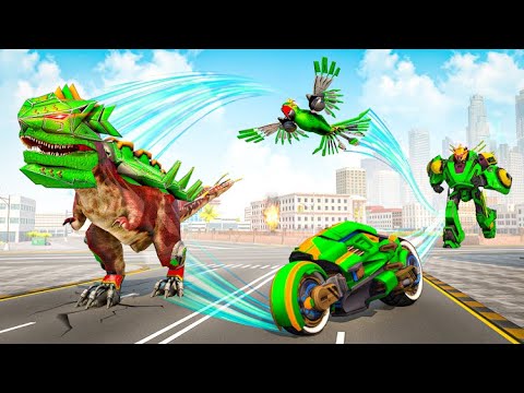 Multi Robot Bike Transform: Dino Robot Game Robot Life Games Gameplay