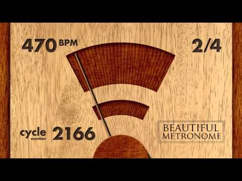 470 BPM 2/4 Wood Metronome HD