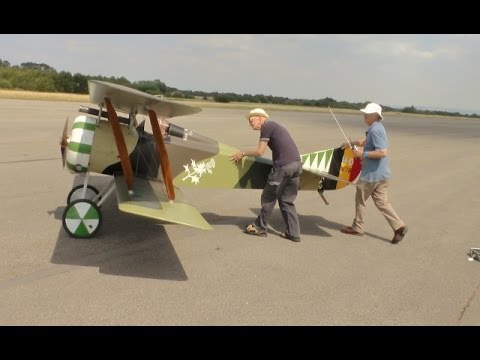 RC 50% SCALE WW1 HANRIOT HD1 BIPLANE - IAN TURNEY - LMA RAF ELVINGTON - 2015