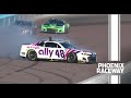 Alex Bowman makes contact with the wall at Phoenix