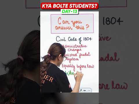 Who Brought the CIVIL CODE OF 1804? 👑 | Class 10 History Secrets by Varsha Mam!