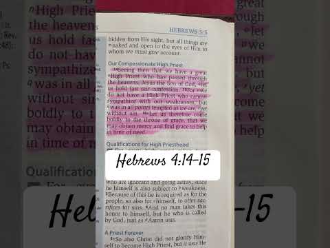 Hebrews 4:14-15 NKJV. God sympathizes without weaknesses. He understand our sorrows and struggles.