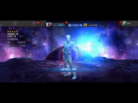 MCOC 5 Star IceMan Level Up Android Gameplay