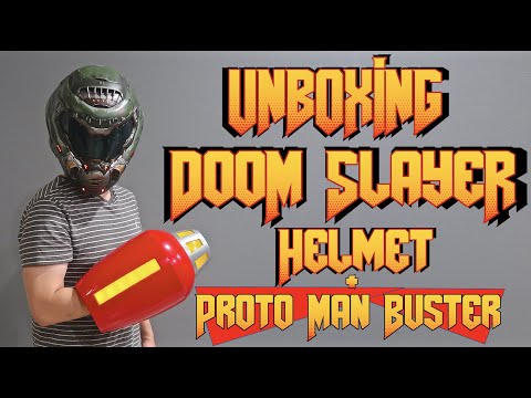 Unboxing Doom Slayer Helmet and Proto Man Buster - Showtime Orthodontic Arts