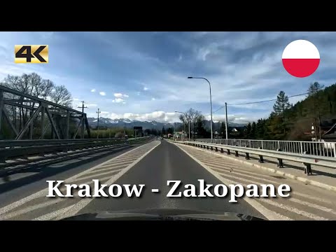 Morning driving from Krakow to Zakopane | Poland - Spring 2025 | 4K