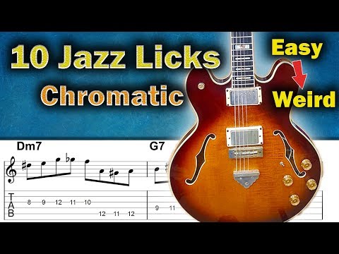 10 Great Chromatic Ideas in Jazz Licks (Easy to Weird)