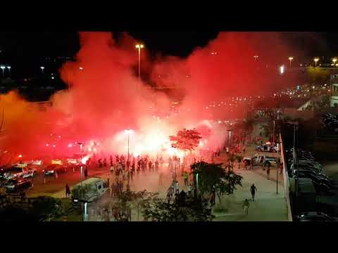 "Copa do Brasil: Chegada do Flamengo" Barra: Nação 12 • Club: Flamengo