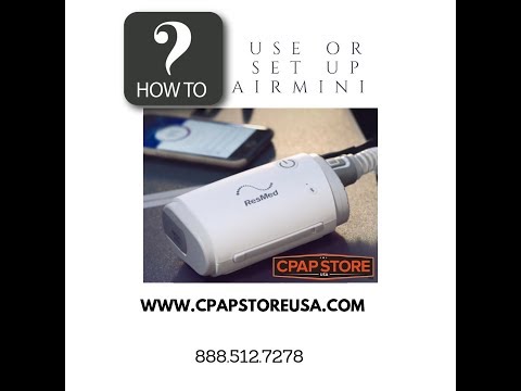 Máquina CPAP AirMini da ResMed: como usar? | Loja CPAP EUA