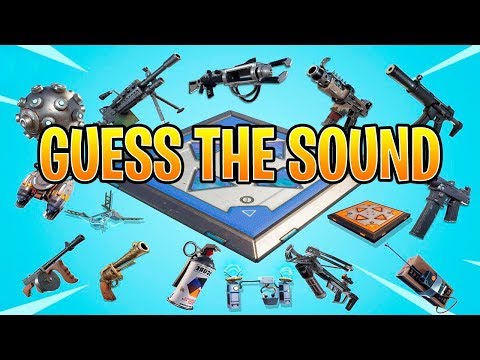 Guess The VAULTED GUN/ITEM Sound In FORTNITE BATTLE ROYALE! Fortnite Quiz/Challenge