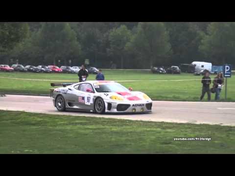 Ferrari 360 GT LM Sound - start up, revs & accelerations!