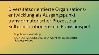 #TgUngeduld im #Programm360Grad: Transformatorische Prozesse. Ein Praxisbeispiel