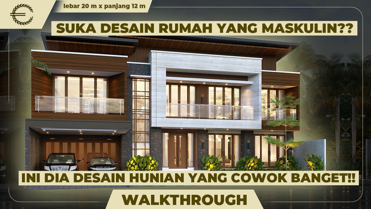 Video 3D Desain Rumah Modern 2 Lantai Bapak Bambang