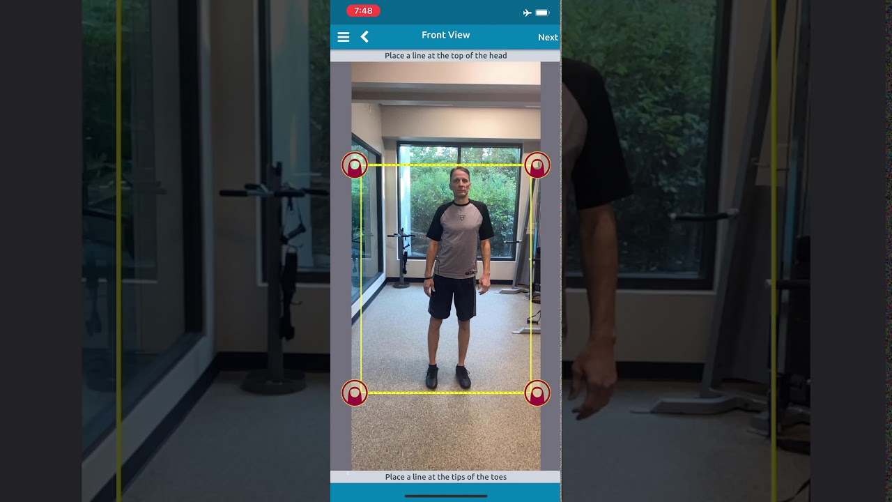 iPhone PostureScreen AR AppPreview