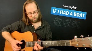 🎸 If I Had a Boat • fingerstyle guitar lesson w/ tabs (Lyle Lovett)