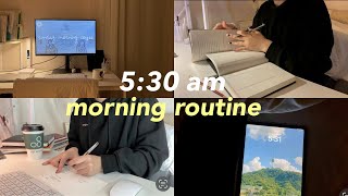 ☀️ productive 5:30 am morning routine | Habits that I want to make in 2023 | SunnyVlog 산니