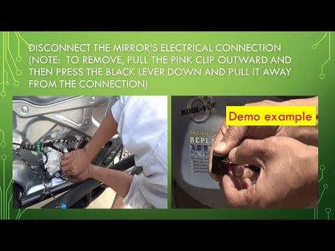 2016 VW Tiguan's Power Mirror Assembly Replacement (with door panel removal included)