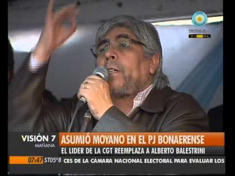 Visión Siete: Asumió Moyano en el PJ bonaerense