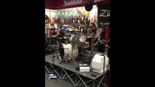 Patrick Johansson & Jason Bittner drum clinic at Sam Ash Margate, April 27th 2015
