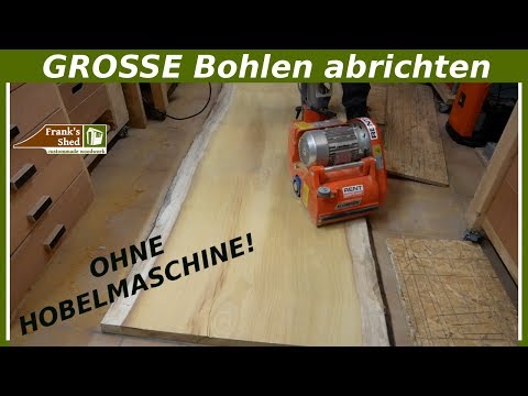 Planing XXL solid wood WITHOUT a planer | Frank's Shed Tips