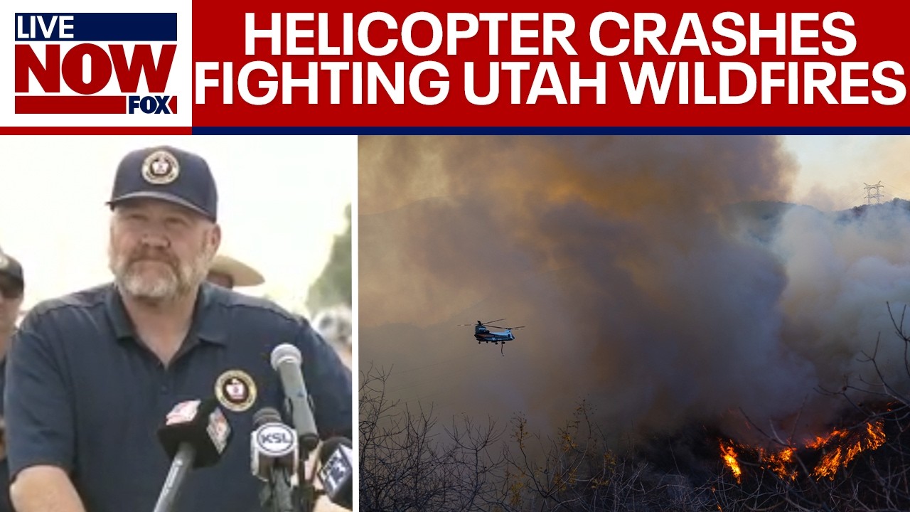 BREAKING: Helicopter crashes while battling wildfires in Utah