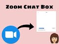 How To Use The Zoom Chat Box