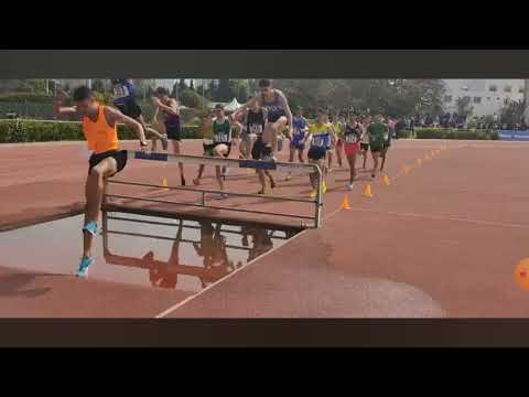 passage d'une haie de rivière en 3000m steeple demande un travail technique
