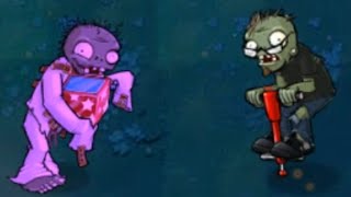 1 Jack-In-The-Box Zombie vs 1 Pogo Zombie Fight // Plants vs Zombies