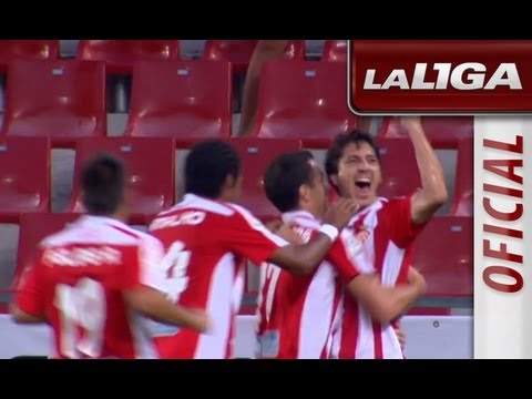 Gol de Bordas (2-1) en el Girona - Numancia - HD