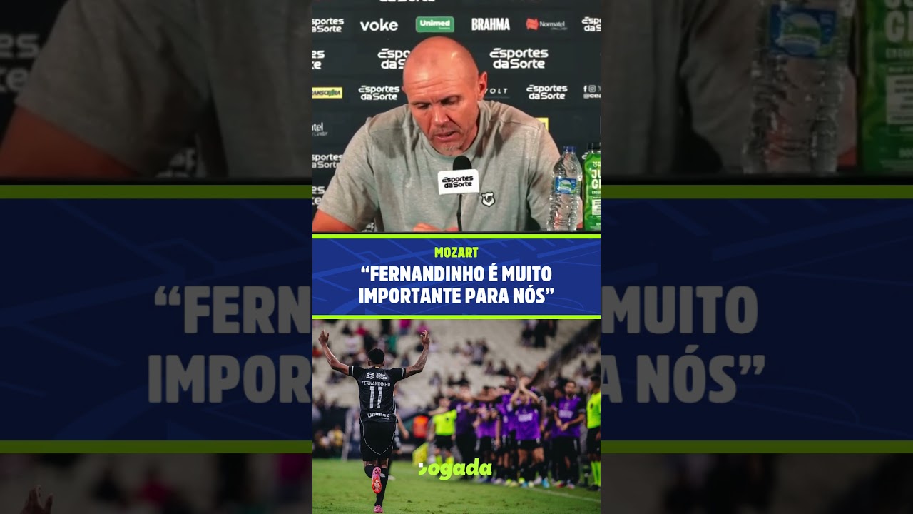 Imagem da notícia Mozart defende Fernandinho após gol pelo Ceará: 'é muito importante para nós'