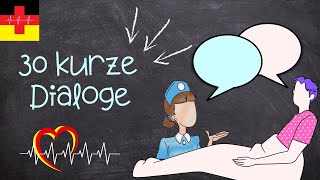 30 Short 💬 Dialogues I Morning talk with the Patient I Learning German for Nursing Care