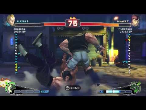 pikagoma [Abel] vs Ryukichikun [Fei] SSF4 Japanese Online Ranked Matches - TRUE-HD