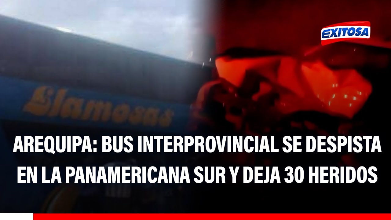 🔴🔵 Arequipa: bus de la empresa Llamosas cae por abismo tras choque y deja varios muertos y heridos