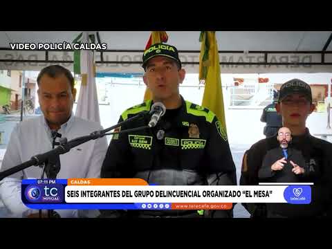 🚔 Cae alias “La Mona” en operativo en Caldas