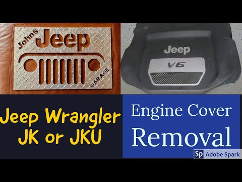 Removing a Jeep Wrangler JK or JKU Engine Cover