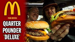 McDonald's NEW Quarter-Pounder *DELUXE* Food Review