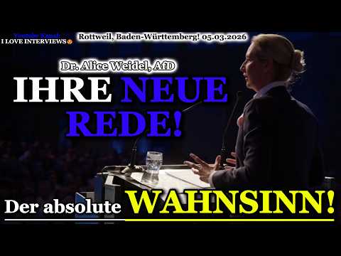 Dr. Alice Weidel, AfD: Goosebumps speech! 💥 Election campaign finale in Baden-Württemberg! March ...