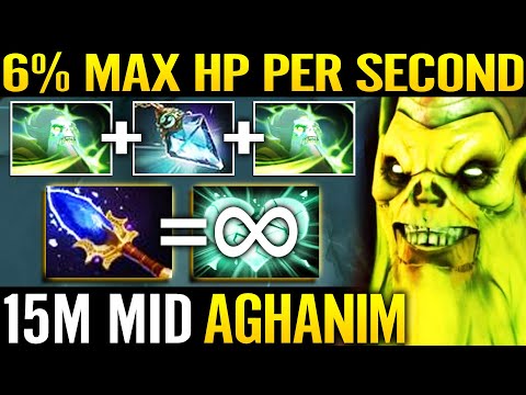 🔥 -6% Max HP/Sec WTF CANCER MONSTER - Necrophos MID 15m Fast Aghanim IMBA Build 7.29 Dota 2 Pro
