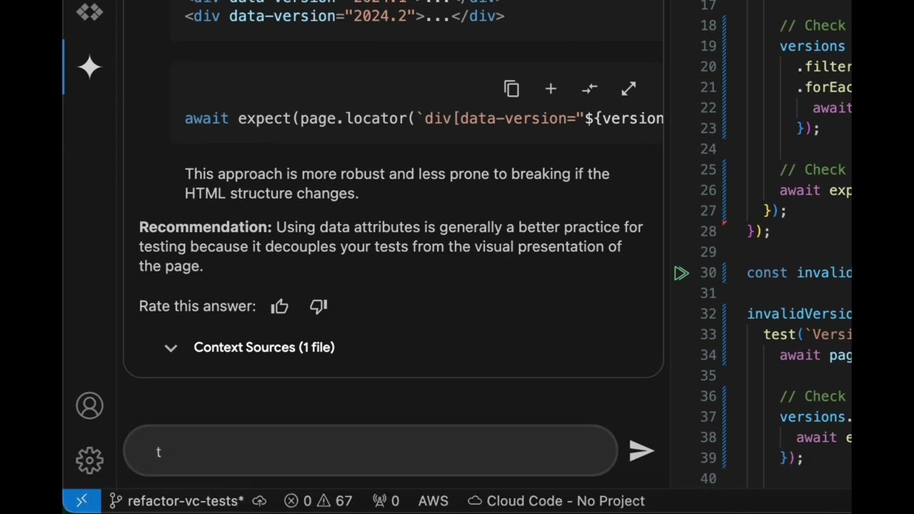 Refactoring tests with Gemini Code Assist