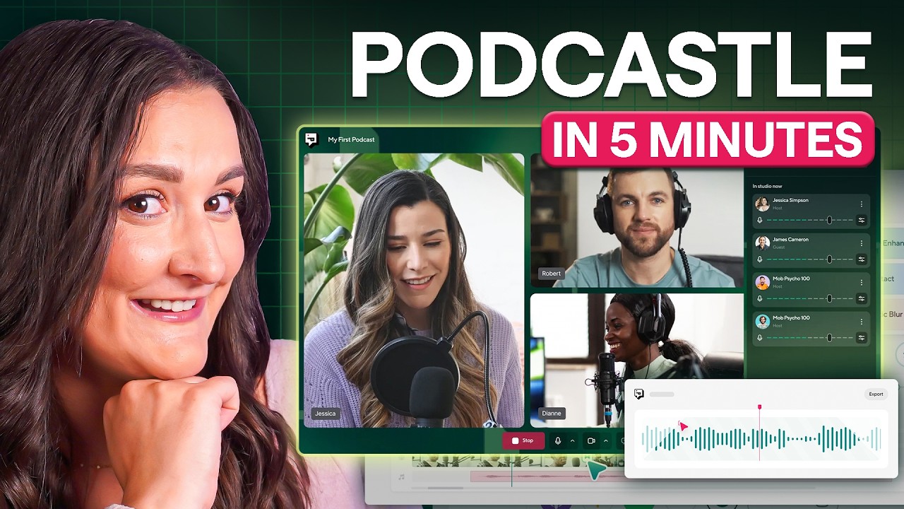 Podcastle Demo: Easily Record, Edit and Publish Videos &amp; Podcasts (Full Tutorial)