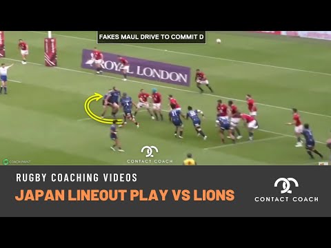 Great Japan Lineout Play versus British & Irish Lions