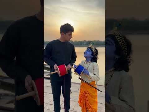 Lala ne patang kat di 🤭🦚 #shorts #radheradhe